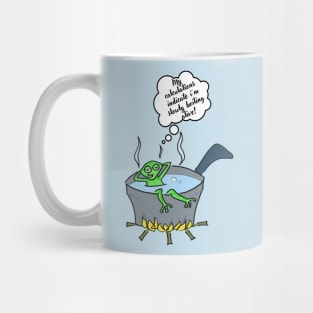 Boiling frog and global warming Mug